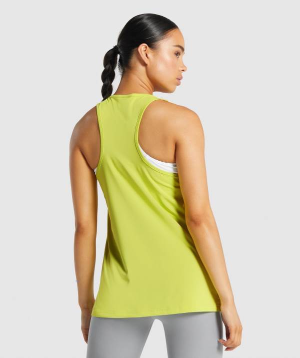 Damske Tielko Gymshark Training Vest Žlté | AO6934257